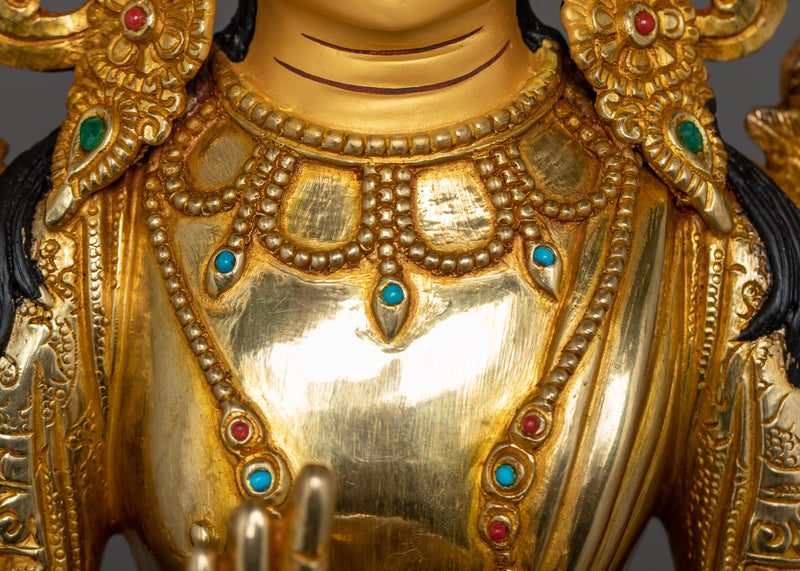 Handcrafted Bodhisattva Statue of Maitreya Buddha | Future Buddha of Compassion