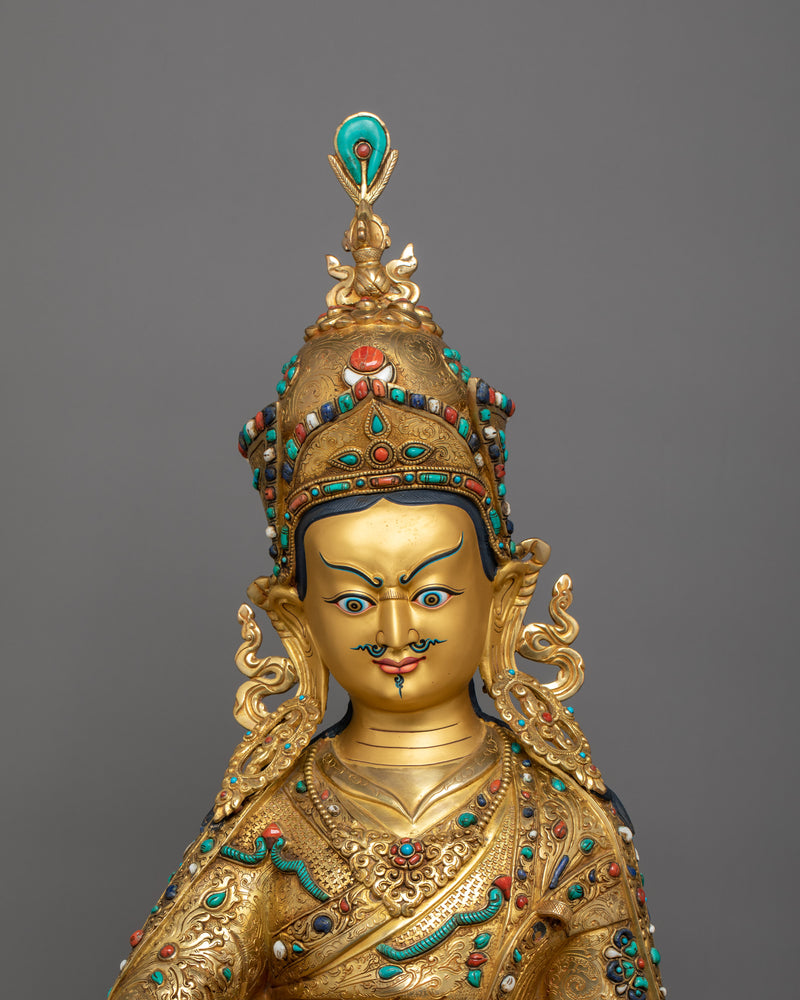 First Lotus Born Deity Guru Rinpoche Statue | Symbol of Spiritual Transformation