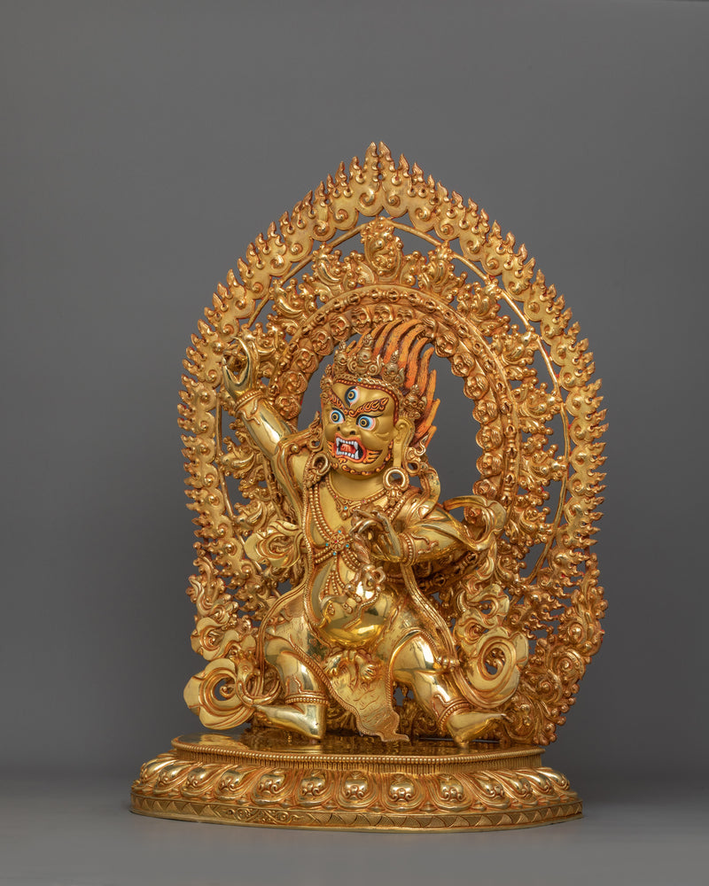 Handcrafted Vajrapani Buddhist Wrathful Deity | Holder of Thunderbolt