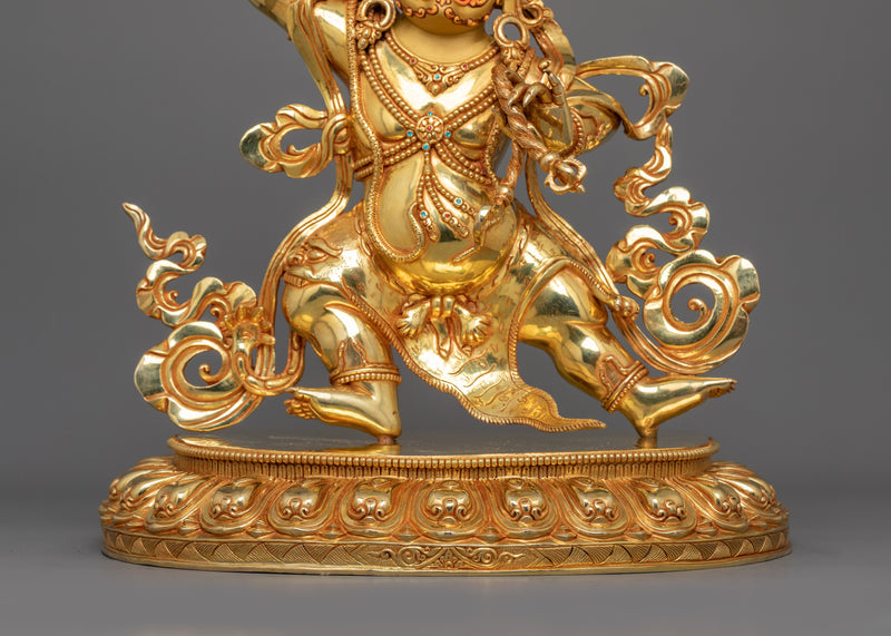 Handcrafted Vajrapani Buddhist Wrathful Deity | Holder of Thunderbolt