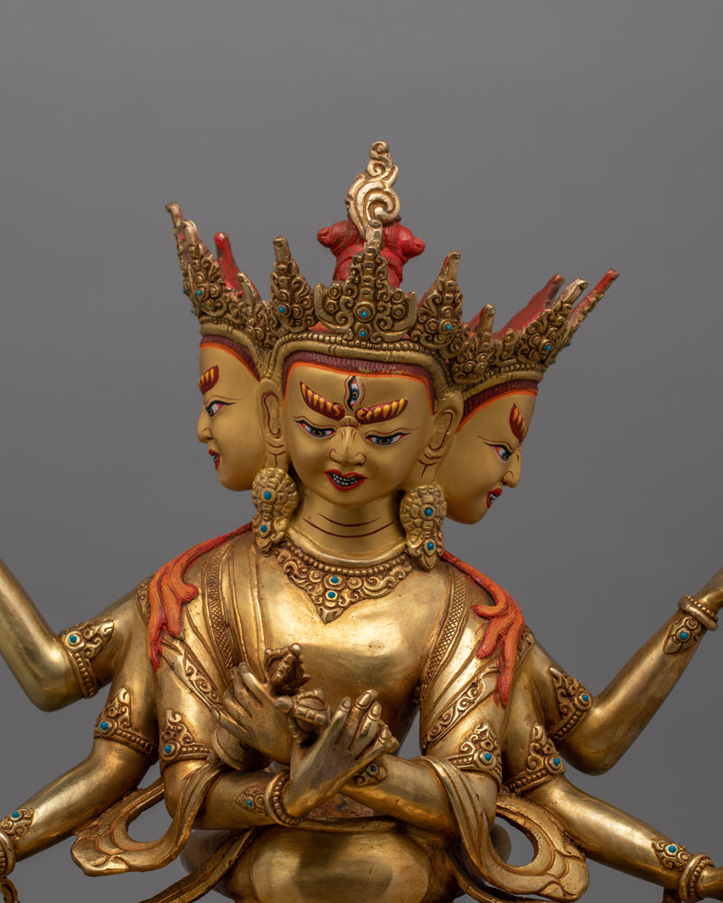 Guhyasamaja 15.2 Inch Statue | Handcrafted Buddhist Statue for Meditation