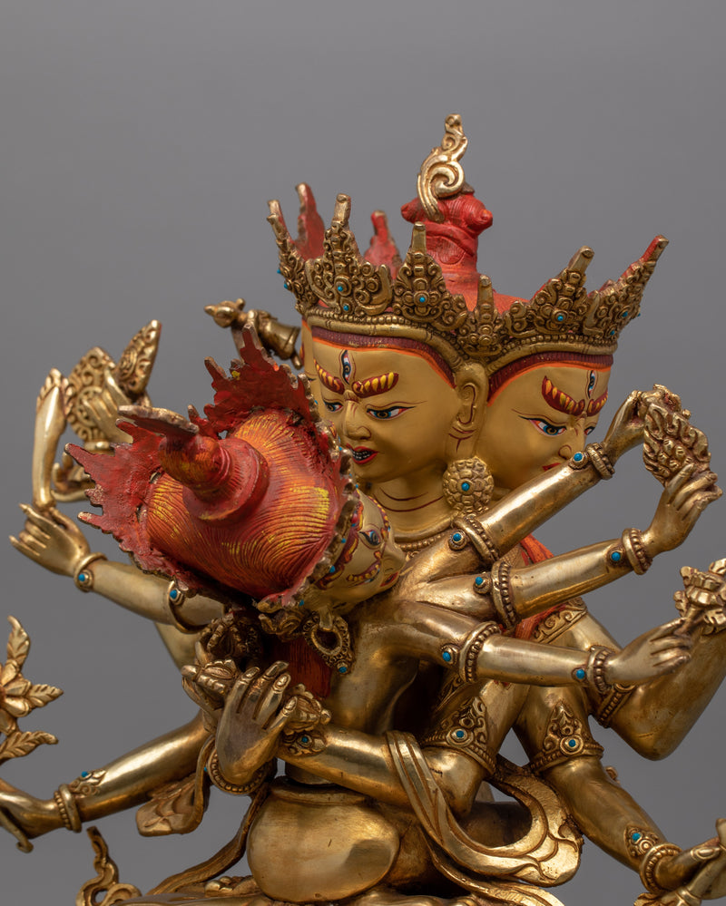 Guhyasamaja 15.2 Inch Statue | Handcrafted Buddhist Statue for Meditation