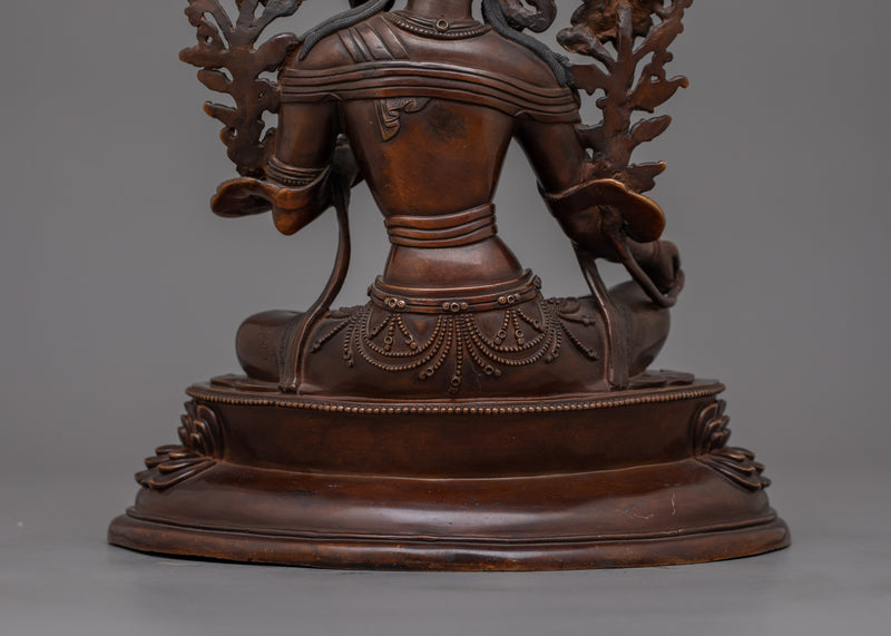 Goddess Shyamatara Handmade Figurine | Himalayan Buddhist Art