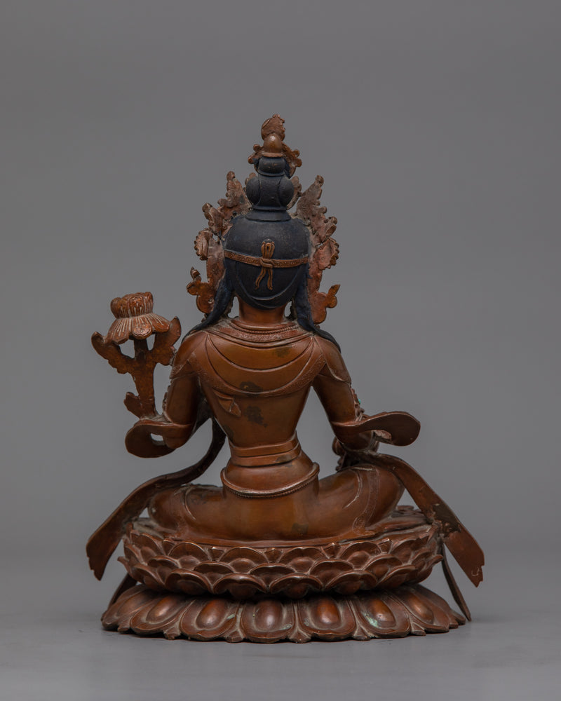 Goddess Red Tara Oxidized Sculpture | A Symbol of Compassion