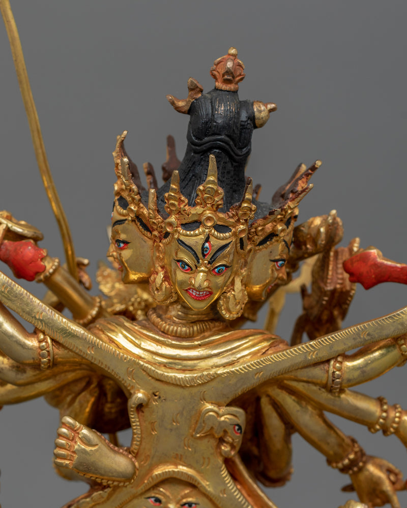 Tibetan Tantric Buddhism Chakrasamvara Sculpture | Symbol of Divine Union