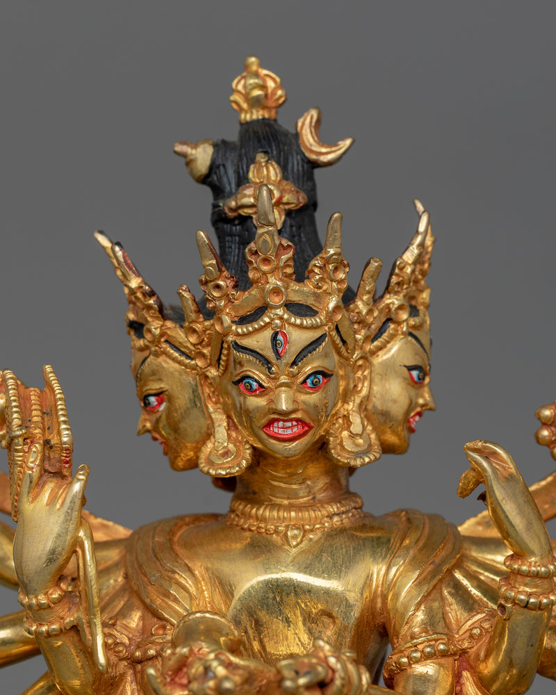 Tibetan Tantric Buddhism Chakrasamvara Sculpture | Symbol of Divine Union