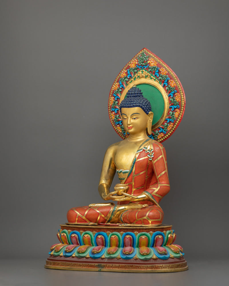 Handmade Buddha of Infinite Light Amitabha Statue | Spiritual and Peaceful Home Decor