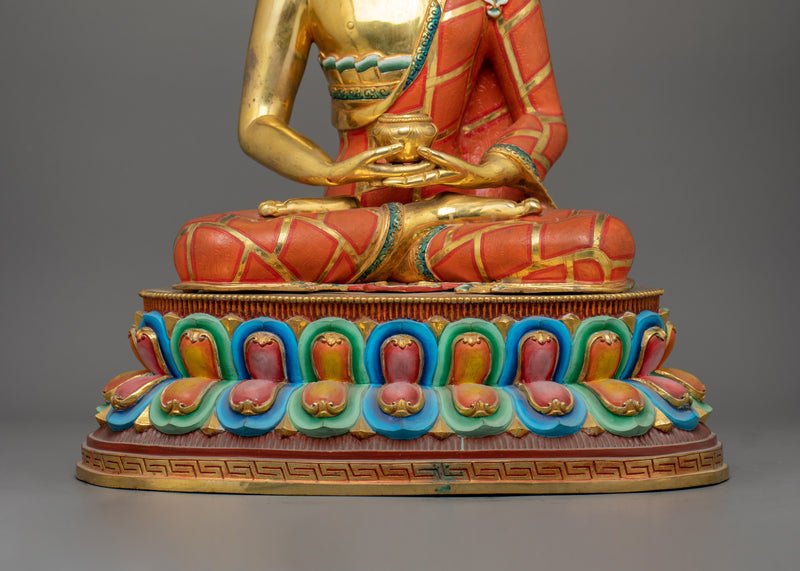 Handmade Buddha of Infinite Light Amitabha Statue | Spiritual and Peaceful Home Decor