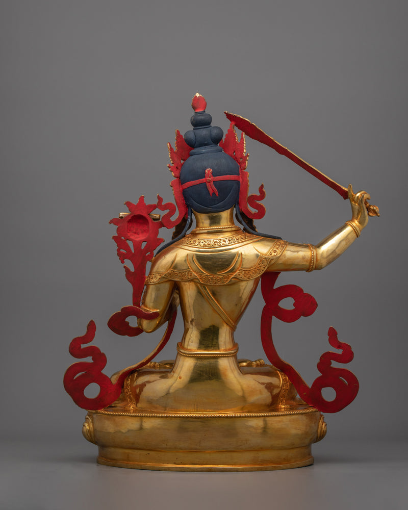 Manjushri with Wisdom Sword  | Enlightened Deity Figurine