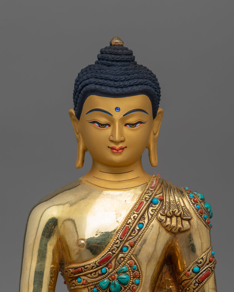 Sacred Historical Shakyamuni Buddha Statue | Buddha Sculpture with Peaceful Aura