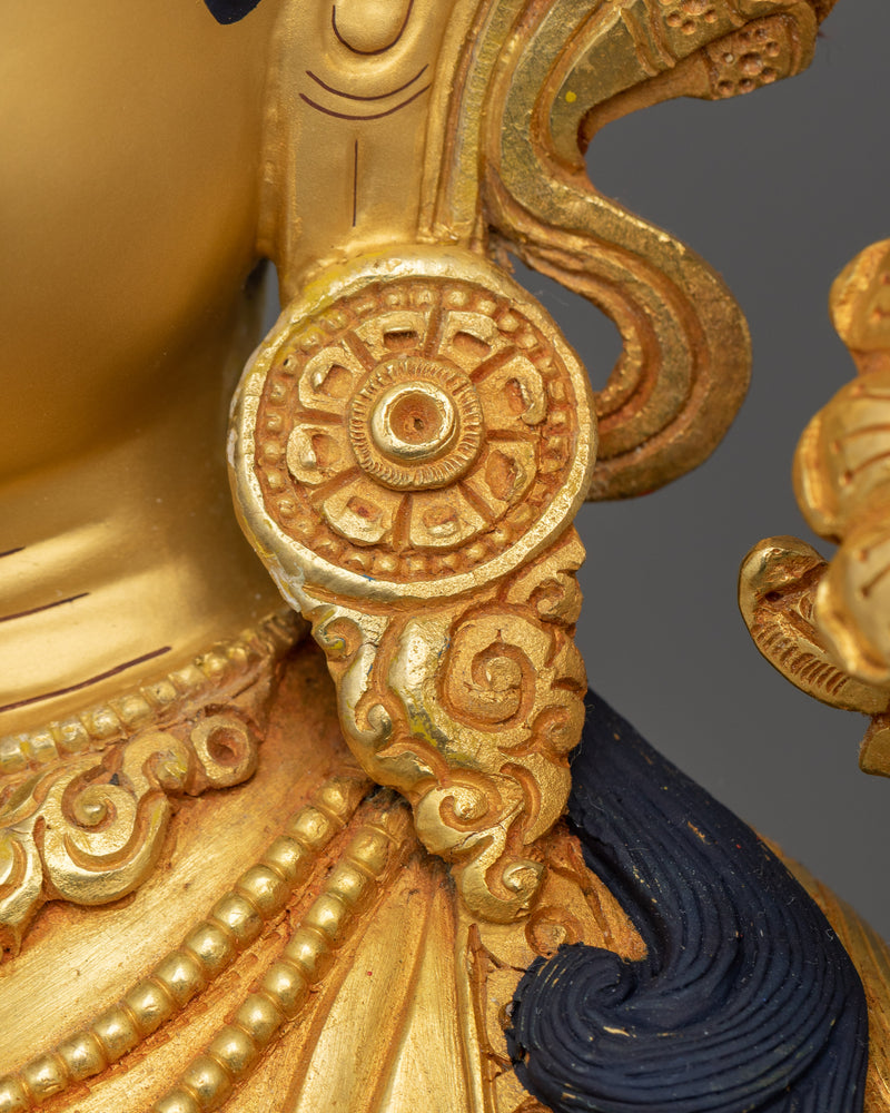 Compassionate Protector Shyamatara Statue | Female Bodhisattva Sculpture