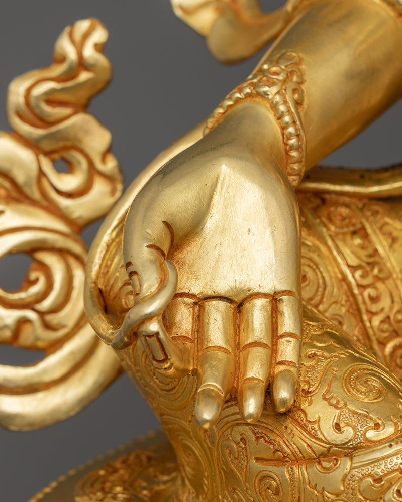 Compassionate Protector Shyamatara Statue | Female Bodhisattva Sculpture