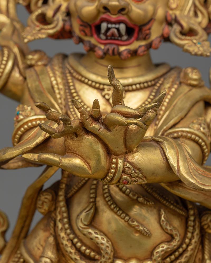 Four Armed Vajrapani Statue | The Guardian of Dharma