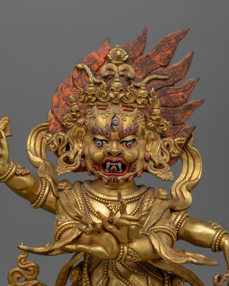 Four Armed Vajrapani Statue | The Guardian of Dharma