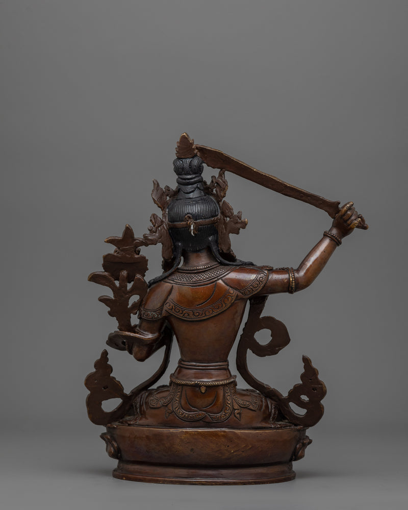 Wisdom Deity Manjughosa Statue | Enlightened Protector of Knowledge