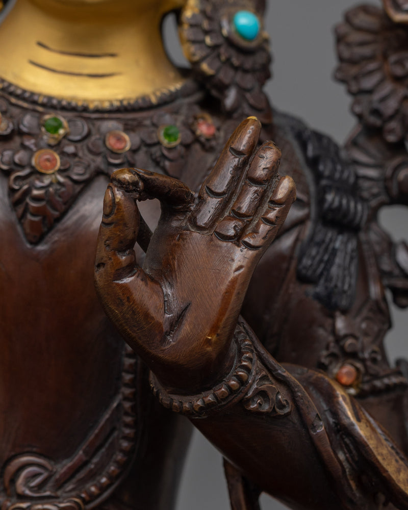 Wisdom Deity Manjughosa Statue | Enlightened Protector of Knowledge