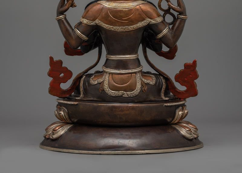 Meditating Deity Chenrezig Sculpture | The embodiment of Compassion