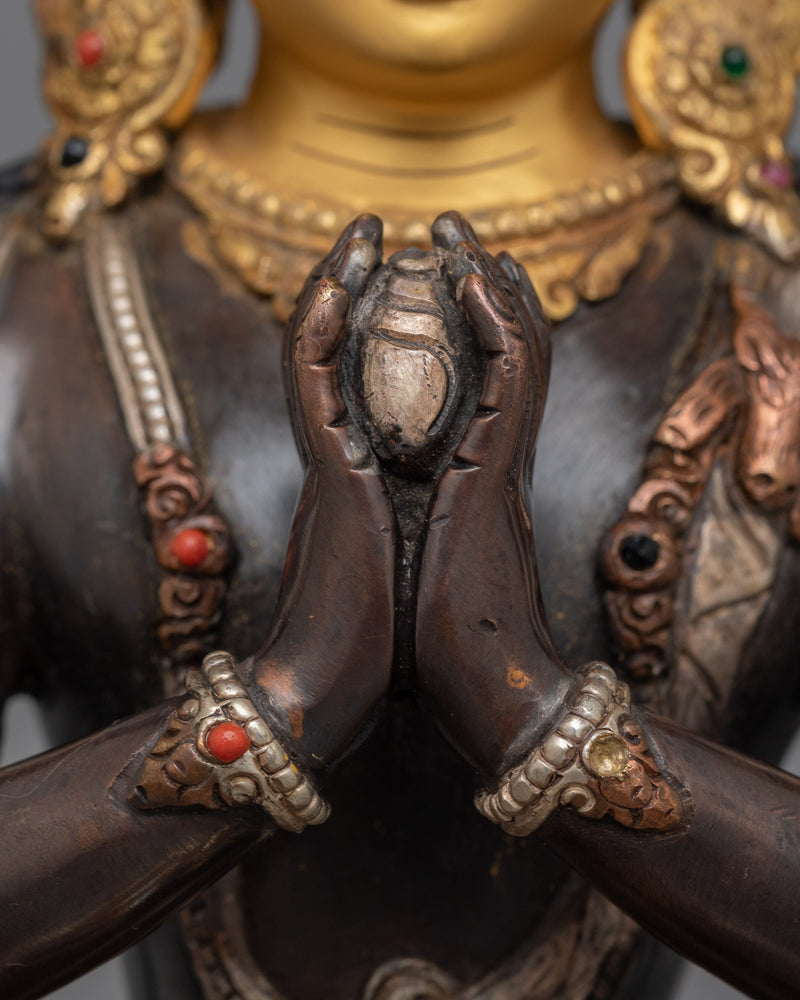 Meditating Deity Chenrezig Sculpture | The embodiment of Compassion