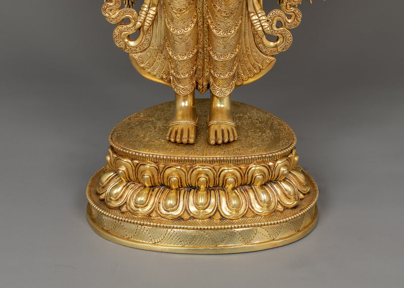 Himalayan Sacred Thousand Armed Chenrezig Statue | Traditional Artwork