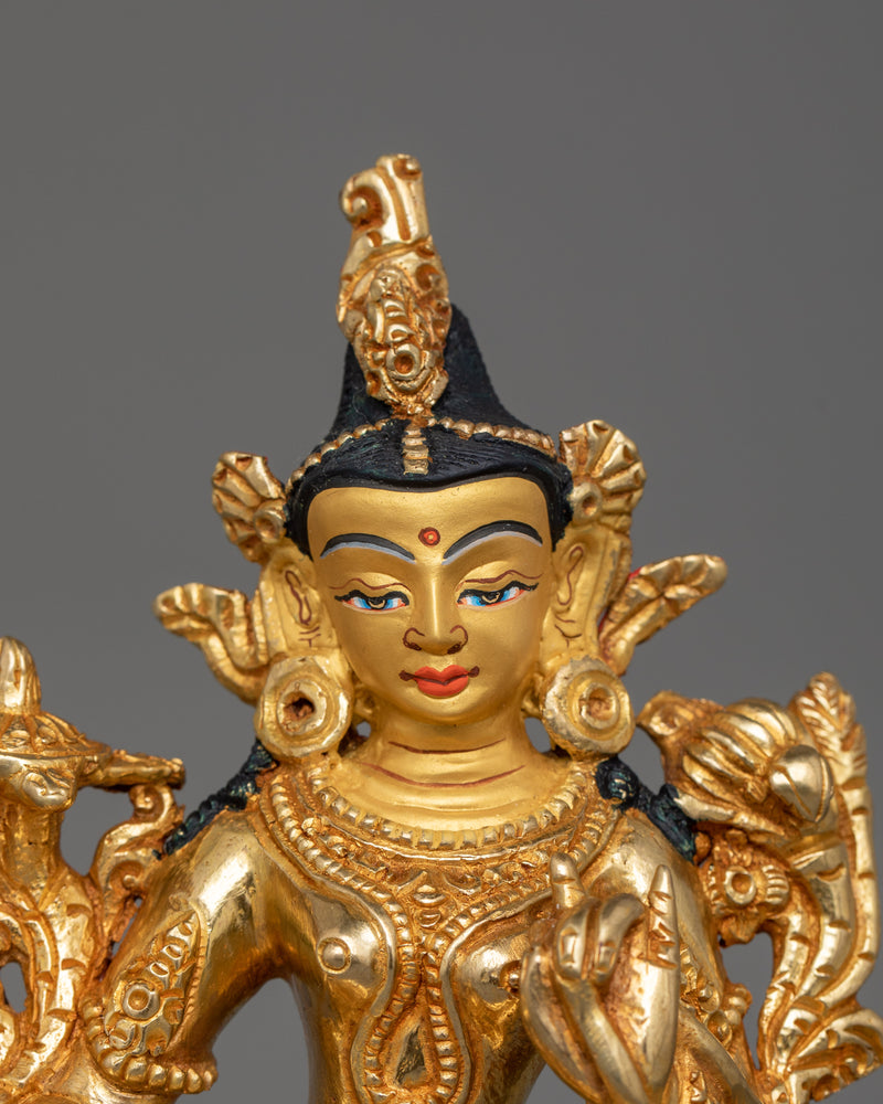 Handmade Bodhisattva Deity Shyamatara Statue | Symbol of Compassion and Protection