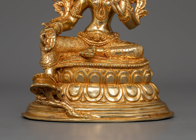 Handmade Bodhisattva Deity Shyamatara Statue | Symbol of Compassion and Protection