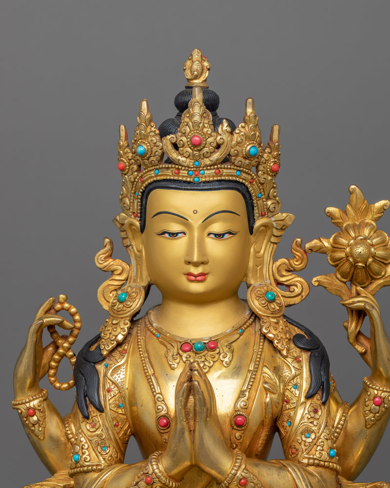 Beautiful Chenrezig Sculpture | A Symbol of Boundless Love