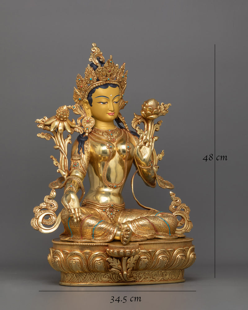 Syamatara Buddhist Goddess Statue 