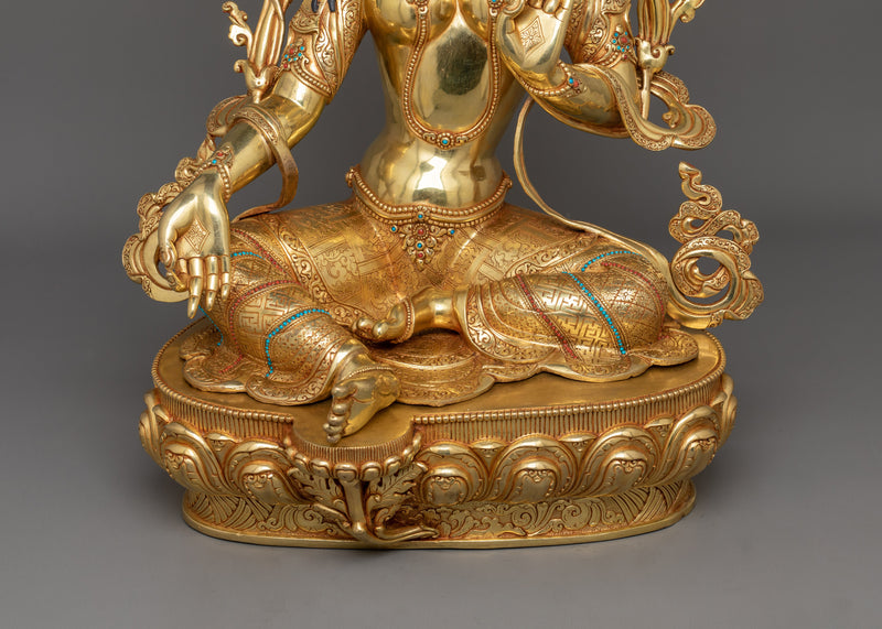 Syamatara Buddhist Goddess Statue | A Symbol of Wisdom