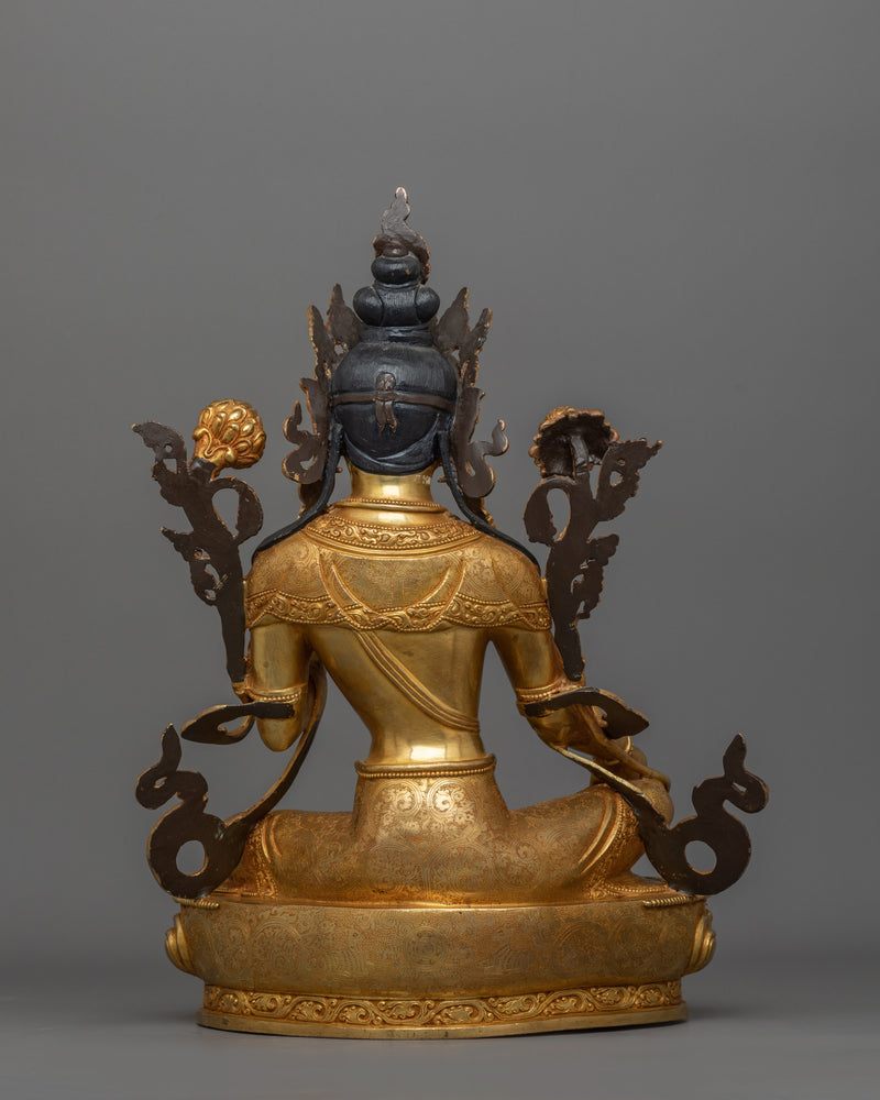 Handmade Statue of Syamatara Sculpture | Buddhist Spiritual Decor