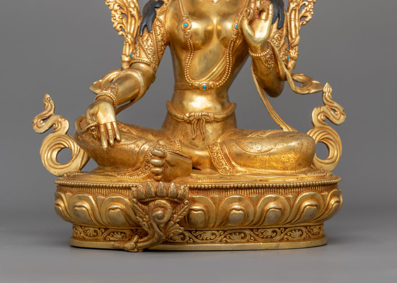 Handmade Statue of Syamatara Sculpture | Buddhist Spiritual Decor