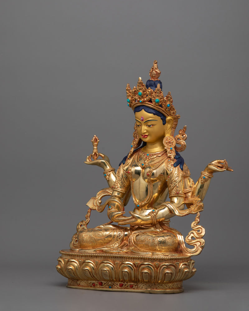 The Goddess of Wisdom Prajnaparamita Statue | Tibetan Buddhism Sacred Artwork