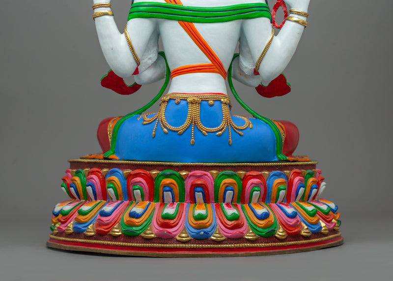 Chenresig Four Armed Figurine | Bodhisattva Avalokiteshvara Statue