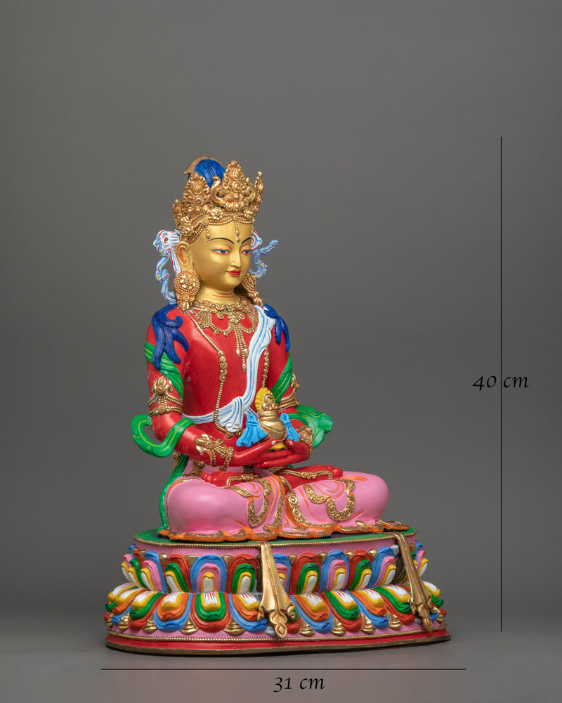 Tibetan Handcrafted Amitayus Statue