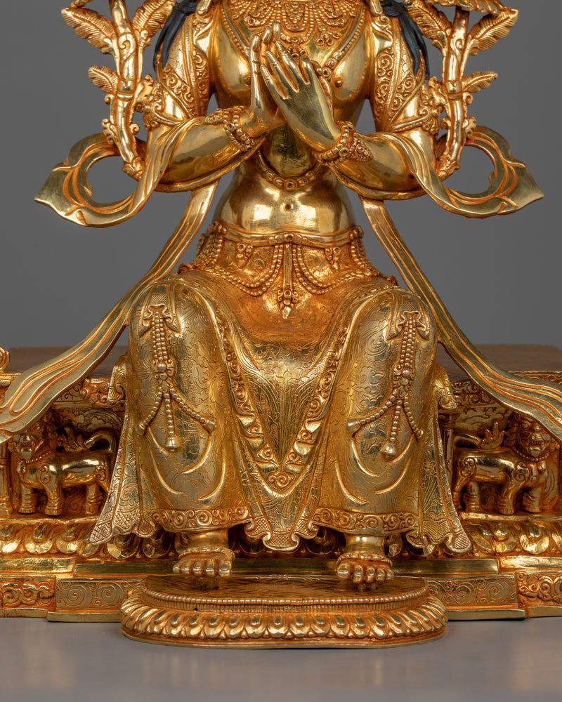 Maitreya Future Buddhist Deity Sculpture | Representing Compassion and Wisdom