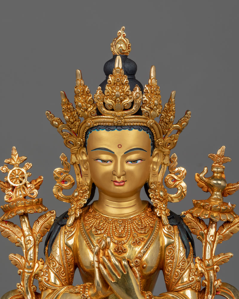 Maitreya Future Buddhist Deity Sculpture | Representing Compassion and Wisdom