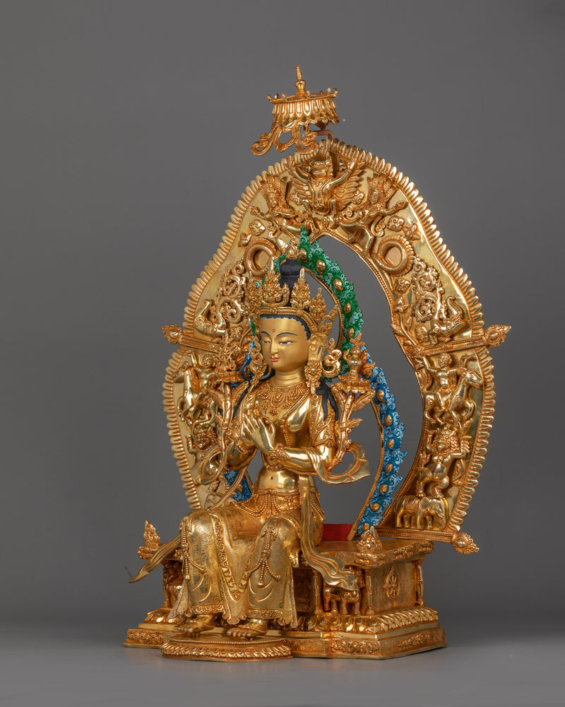 Maitreya Future Buddhist Deity Sculpture | Representing Compassion and Wisdom