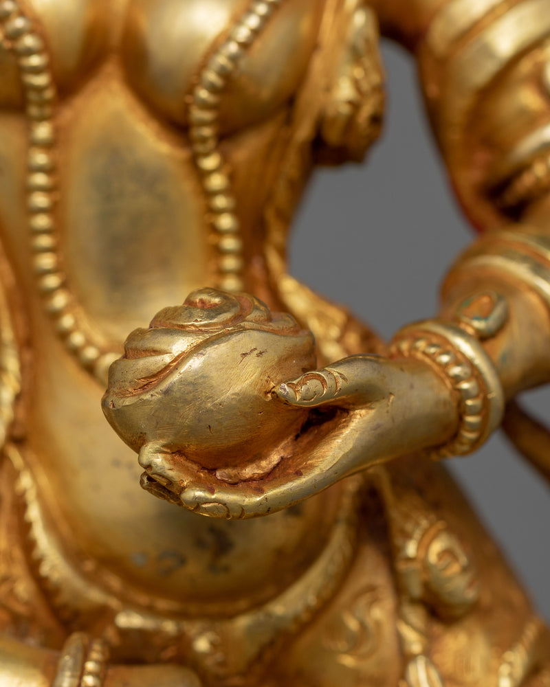 Lion-Faced Dakini Simhamukha Figurine | Fierce Protector and Dharma Defender