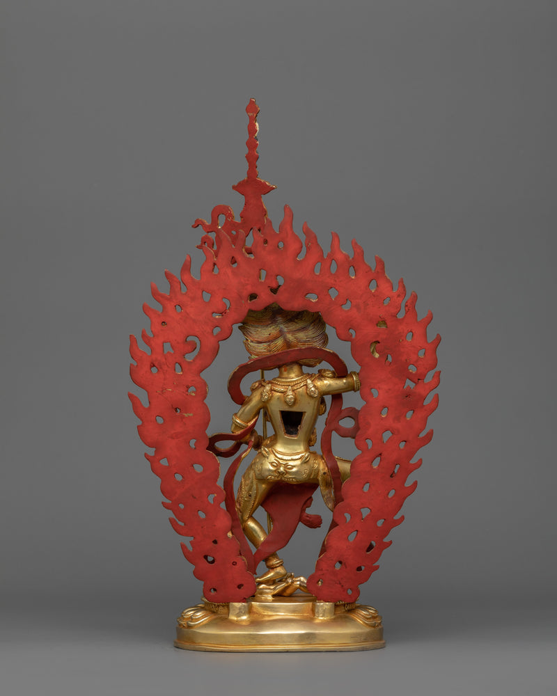 Lion-Faced Dakini Simhamukha Figurine | Fierce Protector and Dharma Defender