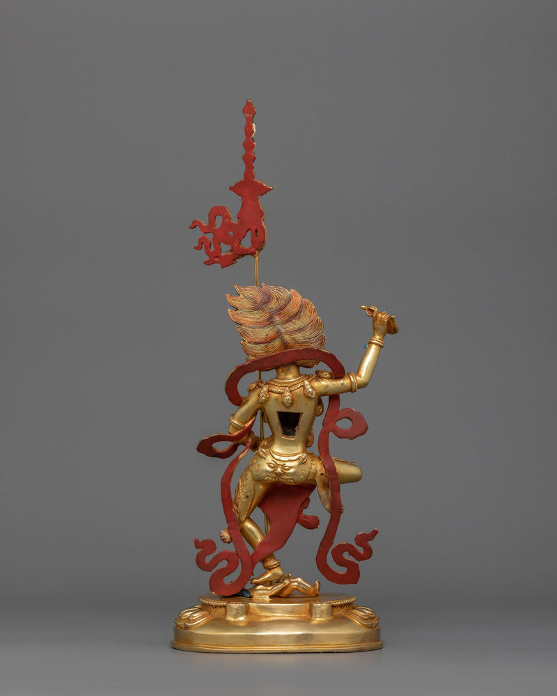 Lion-Faced Dakini Simhamukha Figurine | Fierce Protector and Dharma Defender