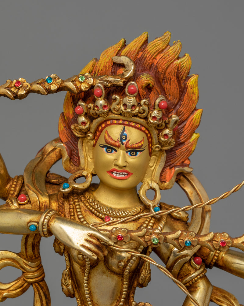 Kurukulla Semi-Wrathful Dakini Statue | Tibetan Himalayan Treasure