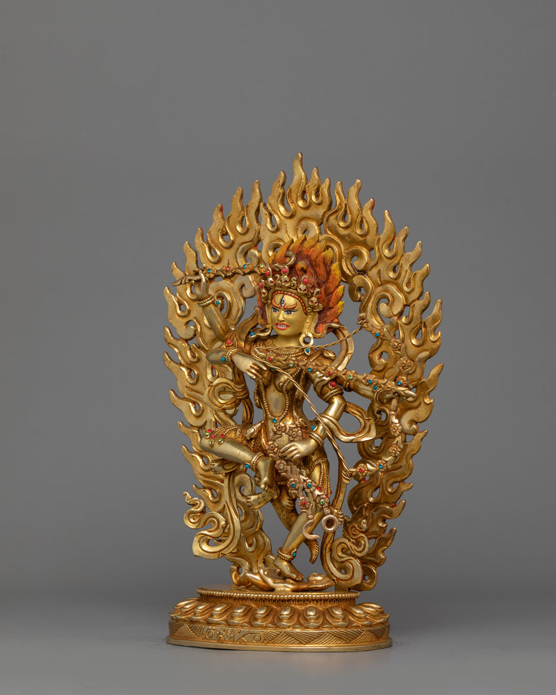 Kurukulla Semi-Wrathful Dakini Statue | Tibetan Himalayan Treasure