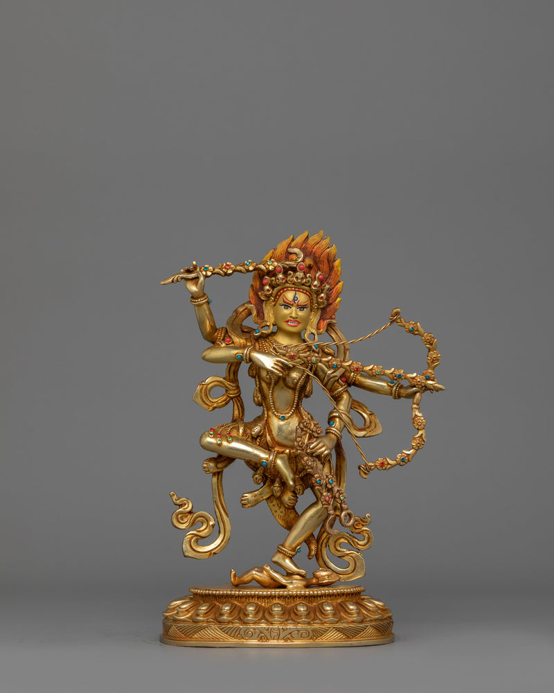 Kurukulla Semi-Wrathful Dakini Statue | Tibetan Himalayan Treasure