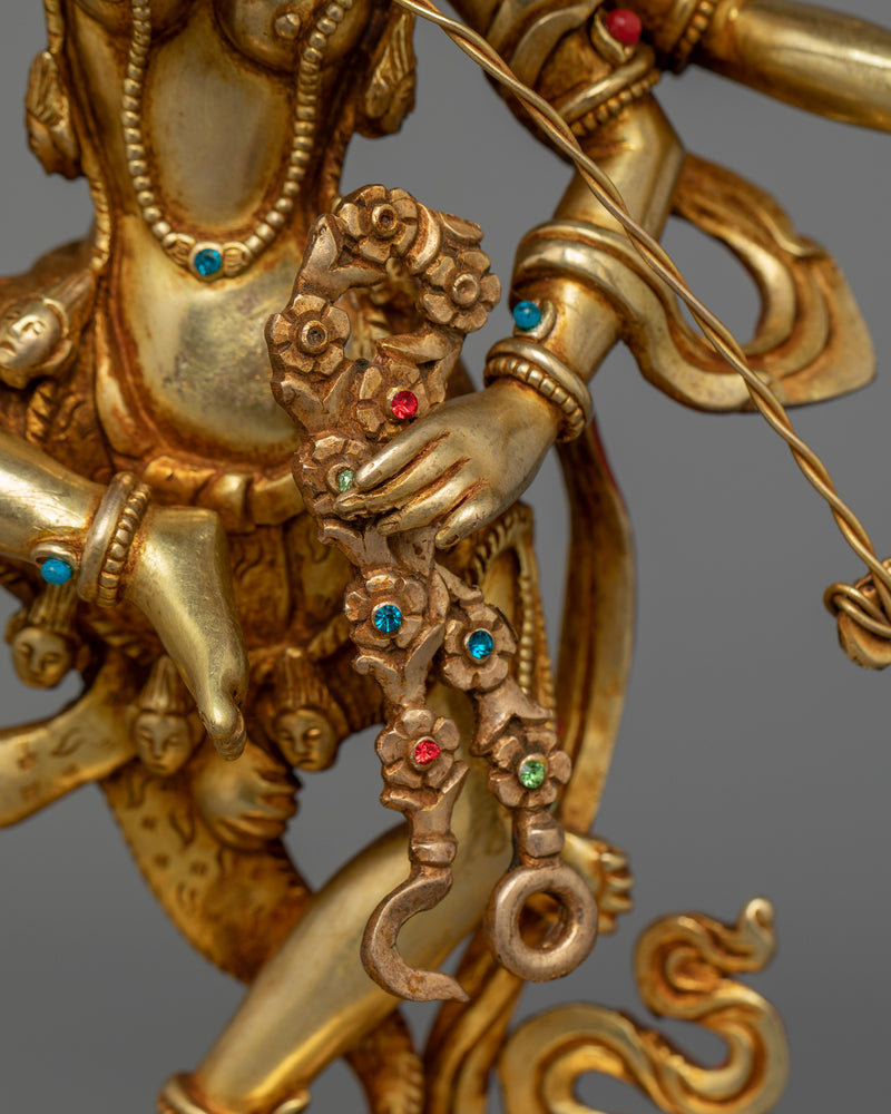 Kurukulla Semi-Wrathful Dakini Statue | Tibetan Himalayan Treasure