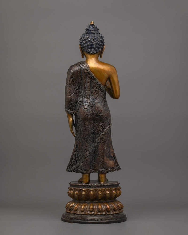 Buddhist Statue of Amogasiddhi Buddha Sculpture | Buddha of Fearless Action