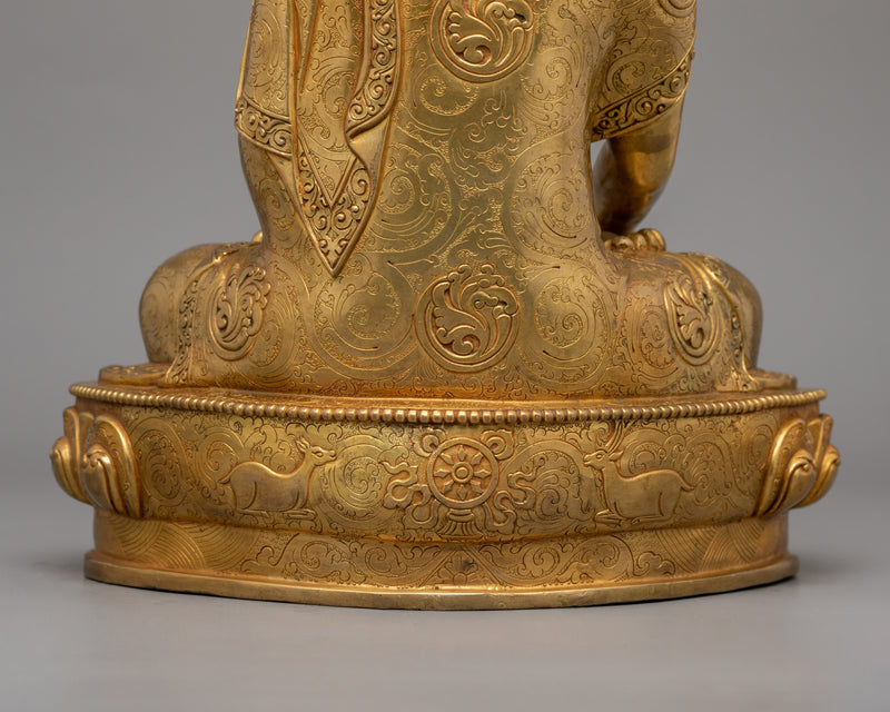 Mitrugpa Tibetan Buddhist Deity Statue | 24K Gold Gilded Artwork