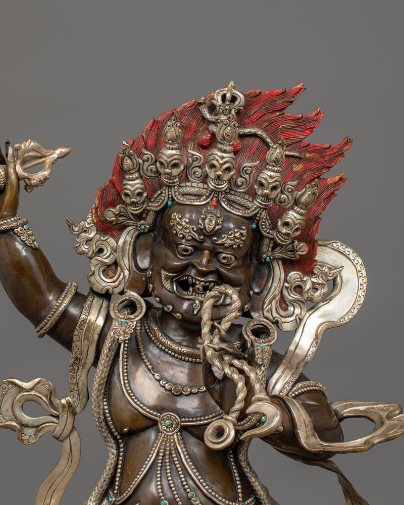 Handmade Vajrapani Protector of Buddhism Statue | Symbol of Power and Protection