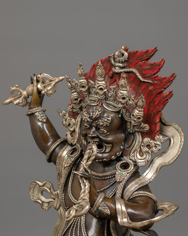 Handmade Vajrapani Protector of Buddhism Statue | Symbol of Power and Protection