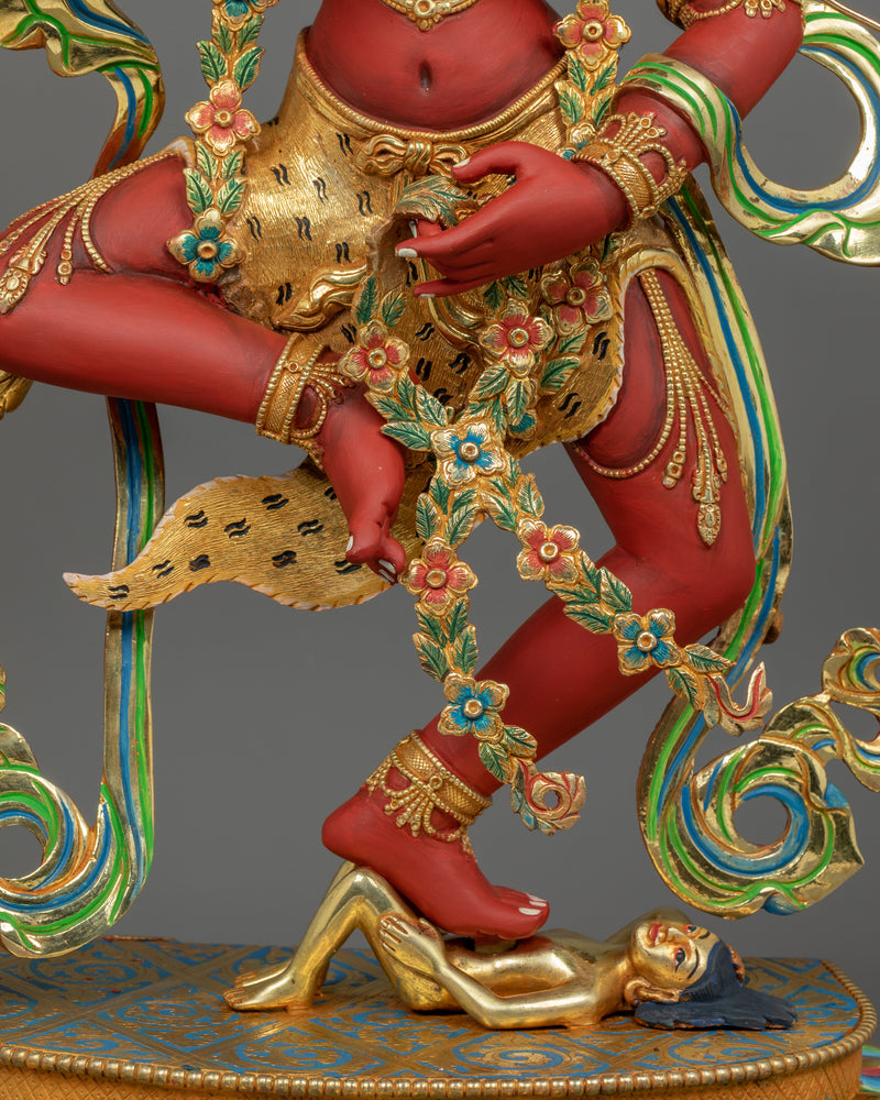 Red Body Kurukulla Figurine | Tibetan Himalayan Treasure