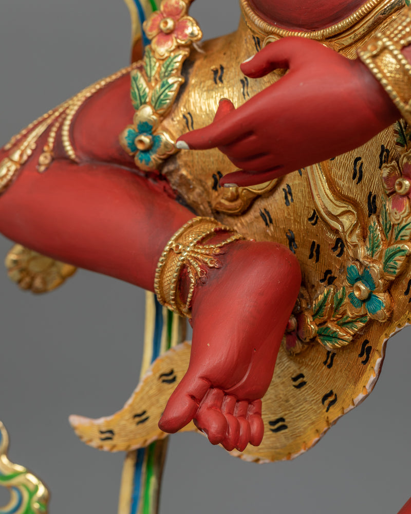 Red Body Kurukulla Figurine | Tibetan Himalayan Treasure