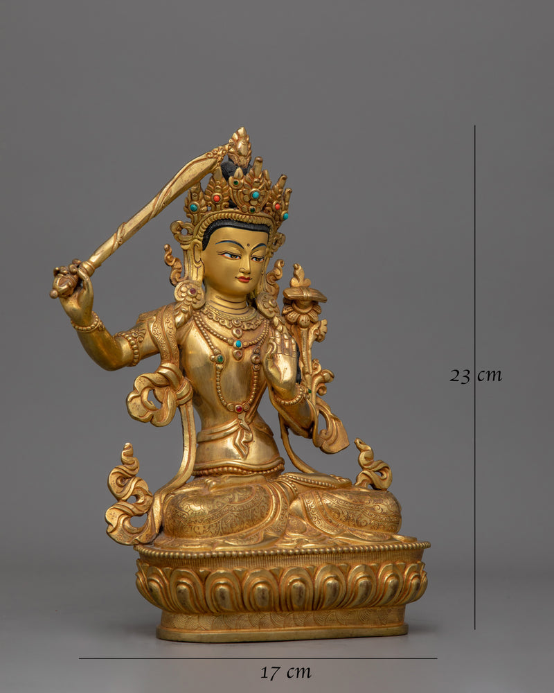 Manjushri Hand Crafted figurine